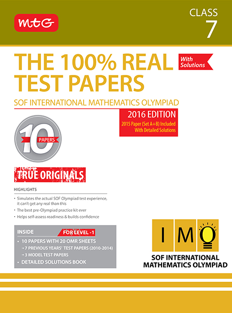 100% Real Test Papers (IMO) Class 7