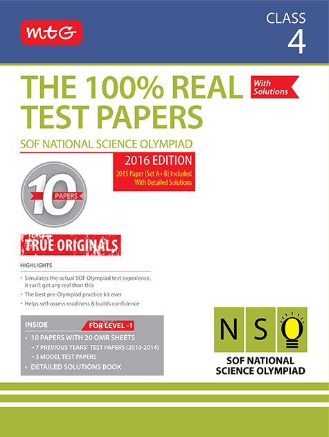 100% Real Test Papers (NSO) Class 4